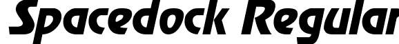 Spacedock Regular font - spacedock.ttf