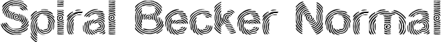 Spiral Becker Normal font - spiralbecker.ttf