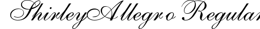 ShirleyAllegro Regular font - shirleyallegro-regular.ttf