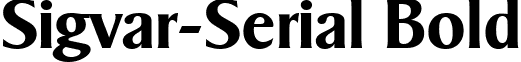 Sigvar-Serial Bold font - sigvar-serial-bold.ttf