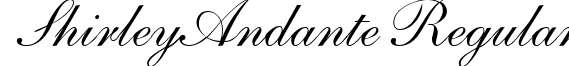 ShirleyAndante Regular font - shirleyandante-regular.ttf