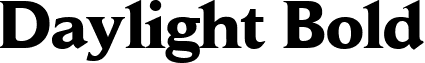 Daylight Bold font - daylight-bold.ttf