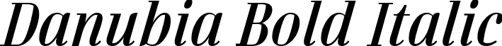 Danubia Bold Italic font - danubiabolditalic.ttf