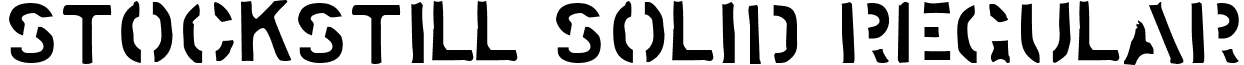 Stockstill Solid Regular font - stocks__.ttf