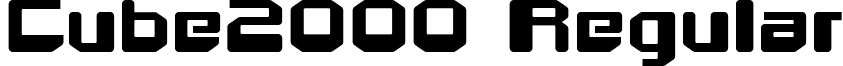 Cube2000 Regular font - cube2000.ttf