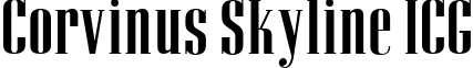 Corvinus Skyline ICG font - corvinusskylineicg.ttf