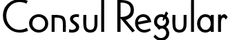 Consul Regular font - consul-regular.ttf