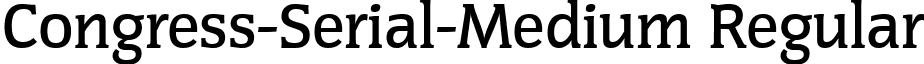 Congress-Serial-Medium Regular font - congress-serial-medium-regular.ttf