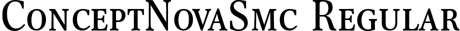 ConceptNovaSmc Regular font - conceptnovasmc-regular.ttf