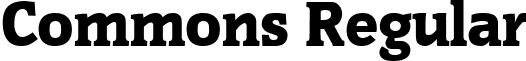 Commons Regular font - commonsregular.ttf