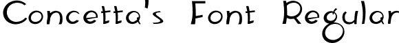 Concetta's Font Regular font - concetta'sfont.ttf
