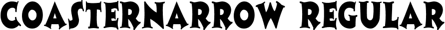 CoasterNarrow Regular font - coasternarrowregular.ttf