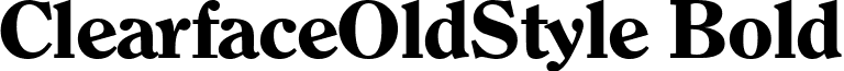 ClearfaceOldStyle Bold font - clearfaceoldstyle-bold.ttf