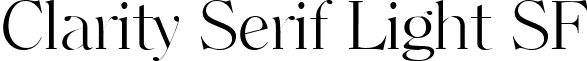 Clarity Serif Light SF font - clarityseriflightsf.ttf