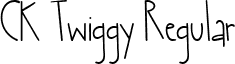 CK Twiggy Regular font - cktwiggy.ttf