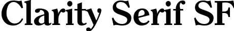 Clarity Serif SF font - clarityserifsfbold.ttf