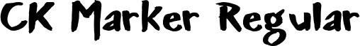 CK Marker Regular font - ckmarker.ttf