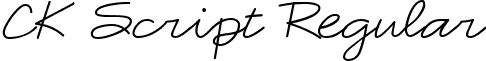 CK Script Regular font - ckscript.ttf