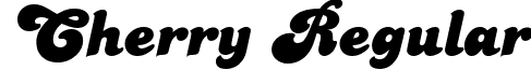 Cherry Regular font - cherry.ttf