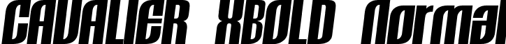 CAVALIER XBOLD Normal font - cavalierxbold.ttf