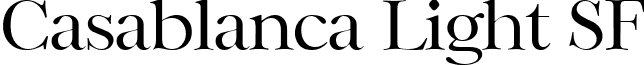 Casablanca Light SF font - casablancalightsf.ttf