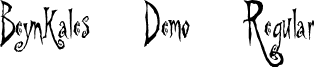 Beynkales Demo Regular font - films.BEYND.ttf