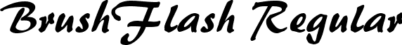 BrushFlash Regular font - brsflsh.ttf