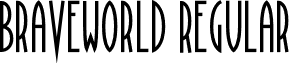 BraveWorld Regular font - BraveWorld.otf