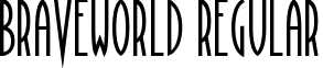 BraveWorld Regular font - braveworld.ttf