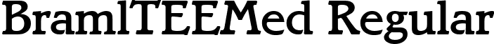 BramlTEEMed Regular font - bramlteemed.ttf