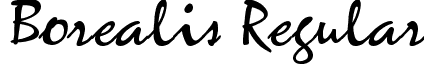 Borealis Regular font - borealisregular.ttf