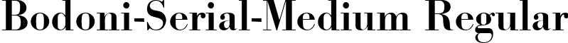 Bodoni-Serial-Medium Regular font - bodoni-serial-medium-regular.ttf