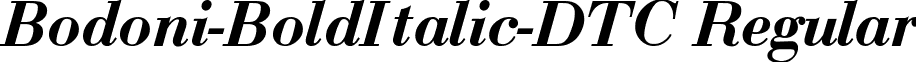 Bodoni-BoldItalic-DTC Regular font - bodoni-bolditalic-dtc.ttf