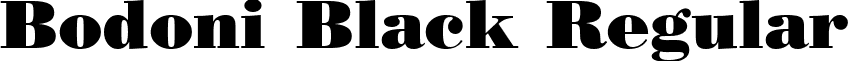 Bodoni Black Regular font - bodoniblack.ttf