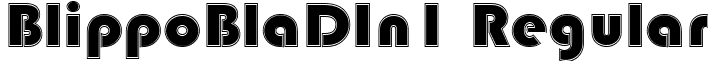 BlippoBlaDIn1 Regular font - blippobladin1.ttf