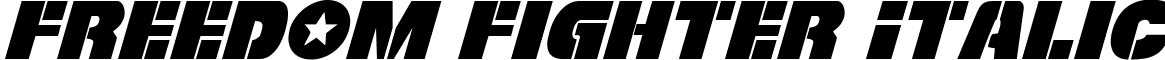 Freedom Fighter Italic font - freedomfighterital.ttf