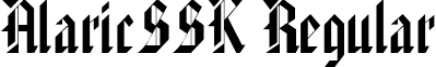 AlaricSSK Regular font - AlaricSSK.ttf