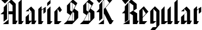 AlaricSSK Regular font - alaricsskregular.ttf