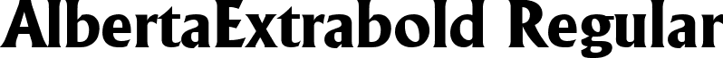AlbertaExtrabold Regular font - albertaextraboldregular.ttf