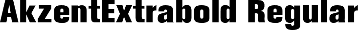 AkzentExtrabold Regular font - akzentextrabold-regular.ttf