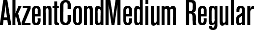 AkzentCondMedium Regular font - akzentcondmedium-regular.ttf