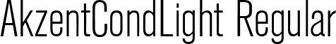 AkzentCondLight Regular font - akzentcondlight-regular.ttf