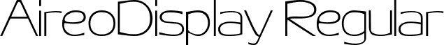 AireoDisplay Regular font - aireodisplay.ttf