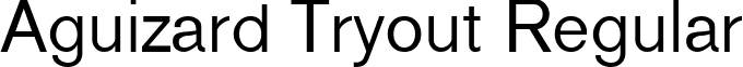 Aguizard Tryout Regular font - aguizardtryout.ttf