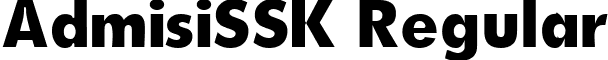 AdmisiSSK Regular font - admisisskregular.ttf