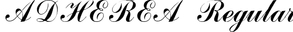 ADHEREA Regular font - adherearegular.ttf