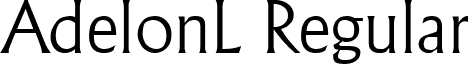 AdelonL Regular font - adelonlregular.ttf