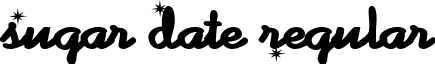 Sugar Date Regular font - sugardate.ttf