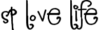 SP LOVE LIFE font - splovelife.ttf