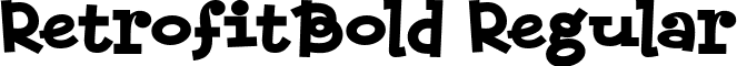 RetrofitBold Regular font - qkmaggie.ttf